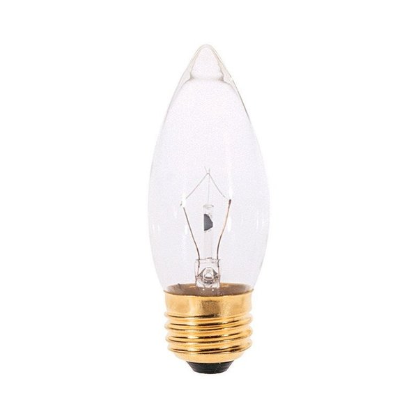 Satco 25 W B11 Decorative Incandescent Bulb E26 (Medium) Soft White 2 pk S3731